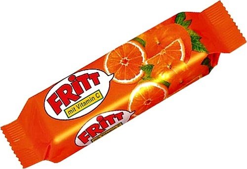 Fritt Orange Chewy Candy Sticks ( 5 stick pack) by Fritt