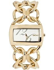 DKNY Womens NY4367 Textured Silvertone Dial Watch