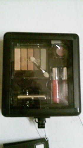 Br Cosmetics Mini Carry All Train Case with Makeup and Reusable Black Aluminum Case, By Guylond