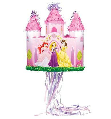 Disney princess pink castle pinata