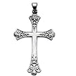 Platinum Cross Pendant - 38.00x26.00mm