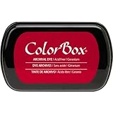 ColorBox Archival Dye Full Size Inkpad-Geranium