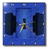 Jos Fauxtographee Abstract - A Building In Vegas Mirrored with a Rectangular Shape in Front - Wall Clocks