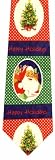 Happy Holidays Christmas Santa & Tree Ties