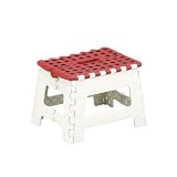 Zeller 99160 Klapphocker, Kunststoff 32 x 25 x 22 cm, rot / wei&szlig;