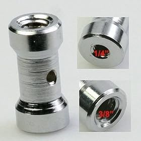 ePhoto Studio Spigot 5/8 Stud Adapter 1/4 Female 3/8 Female by ePhoto INC SA4F8F