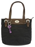 Fossil Key Per Shopper Nylon Handbag Black