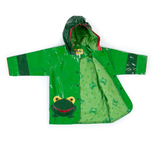 Kidorable Frog Raincoat, Green, 4T