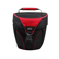 CaseCrown RUSH (Red) Easy Carry DSLR Case and Shoulder Sling Bag for the Canon Rebel XS 10.1MP Digital SLR Camera with EF-S 18-55mm f/3.5-5.6 IS Lens (Black)