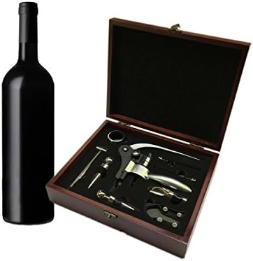 Venitheus - Premium Wooden Wine Gift Set 9 Pieces Wine Accessories - NEW