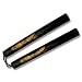 Black Practice Nunchaku with Gold Dragon (12 Inches)