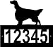 Custom Crafted ENGLISH SETTER Steel Address Sign