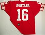 Joe Montana Signed Red Custom Throwback Jersey w/HOF 2000
