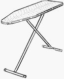 Homz/Seymour 48-303-00 Naked EasyBoard Ironing Table