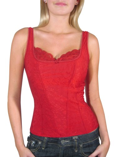 Arianne Women's Stretch Jade Jacquard Camisole Corset