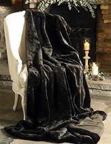 Faux Fur Throw - Rich Truffle - M520