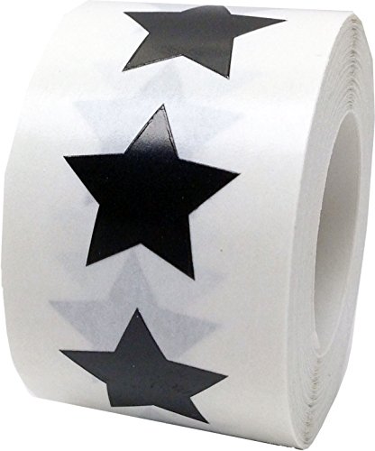 Black Star Stickers - 3/4