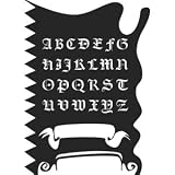 Airbrush Letter Stencil Template for Temporary Tattoos