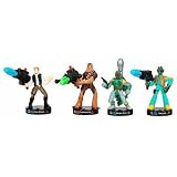 Attacktix Battle Figure Game - Star Wars Action Figure Han Solo, Chewbacca, Boba Fett, Greedo and BONUS Clone Trooper Starwars