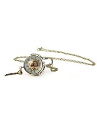 Yesurprise Mini Series See Through Hollow Antique Bronze Big Mechanical Pocket Watch F014