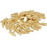 uxcell 50 Pcs Brass Screw Thread PCB Stand-off Spacer M3 Male x M3 Female 6mm