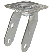 RWM Casters 45 Swivel Rig for 4" Diameter x 2" Width Wheel, 9-1/2" Height, 1200 lbs Capacity