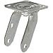 RWM Casters 45 Swivel Rig for 4" Diameter x 2" Width Wheel, 9-1/2" Height, 1200 lbs Capacity