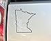 Nashville Decals Minnesota Vinyl Decal Laptop Car Truck Bumper Window Sticker, 5.5