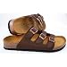 Betula Licensed by Birkenstock Mocha Brown Nubuck 3 Strap Sandal