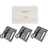 Panasonic KX-TA824 System plus (3) KX-T7731 Black Telephones