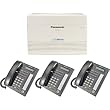 Panasonic KX-TA824 System plus (3) KX-T7731 Black Telephones