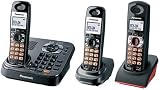 Panasonic KX-TG9348T DECT 6.0 Expandable Digital Cordless Answering System - 2 Handsets Plus 1 Drop & Splash Resistant Handset