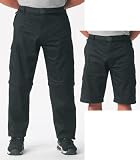 Zip-off BDU Pants, Black