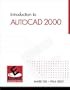 Introduction to AutoCAD 2000