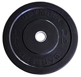 Solid Rubber Olympic Weight Plates- Black 10lb Pair