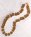 Amber Recycled Ghana Glass Necklace