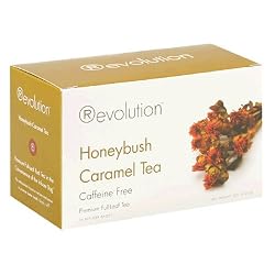 Revolution Tea Honeybush Caramel Tea, Caffeine Free, 16-Count Teabags (Pack of 6)
