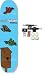 BIRDHOUSE Skateboards NESSER WOODCUT BIRDS SKATEBOARD Image