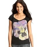 DKNY - DKNY Jeans Pansy Graphic-Print Tee