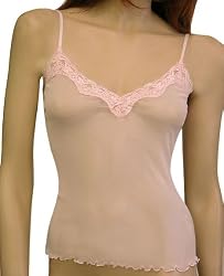 Mary Green Nylon Spaghetti Strap Camisole with Lace - N10