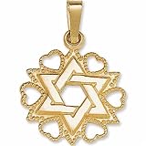 Judaica Heart with Star of David Pendant