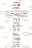 Grow in Faith (Poem in Cross) Art Poster Print - 24 X 36