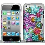 Hard Snap On Case Cover for Apple iPod Touch 4 4th Generation Colorful Flowers Design + Free Gift Aplus Pouch
