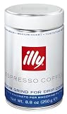 Illy Espresso Coffee, Medium Grind for Drip Coffee, 8.8-Ounce Canisters (Pack of 2)