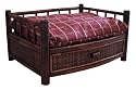 Merry Pet Tropical Island with Cushion - Small Bamboo Pet Bed