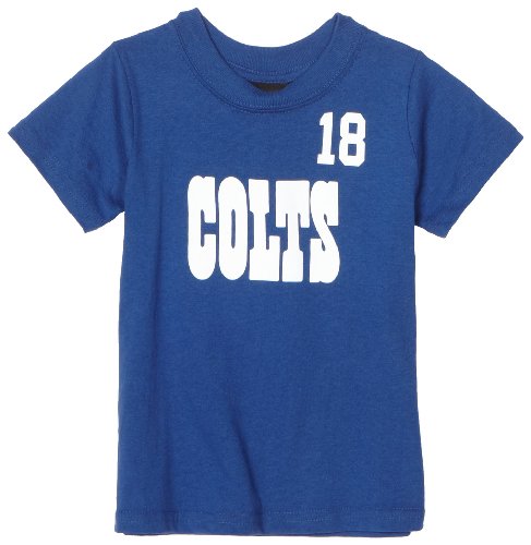 NFL Infant/Toddler Boys' New York Giants Eli Manning Name & Number Tee Shirt (Blue, 3T)