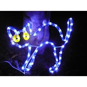 Black Cat LED Lights; Halloween Lights; Christmas Lights; Christmas decoration yard lights