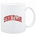 Mug White " Spinoni Italiani ATHLETIC APPLIQUE / EMBROIDERY " Dogs