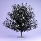 Kurt S. Adler 4-Foot Black Metallic Shaggy Christmas Tree