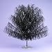 Kurt S. Adler 4-Foot Black Metallic Shaggy Christmas Tree